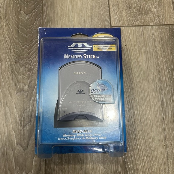 NEW Sony USB Interface Card Reader for Memory‎ Stick - PC/Mac (MSAC-US1) - Picture 1 of 3